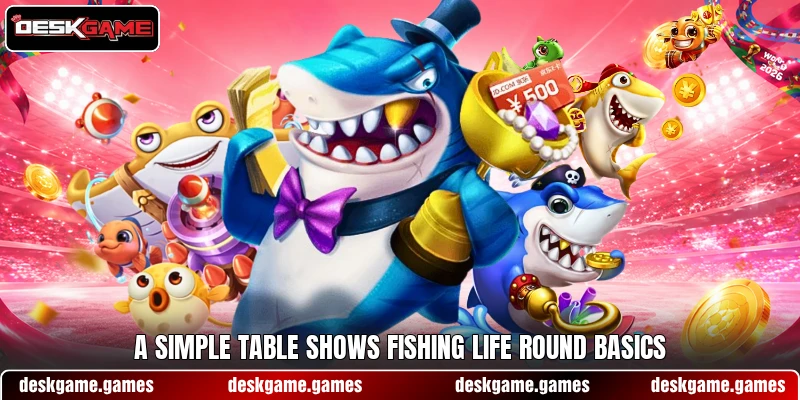 A simple table shows Fishing Life round basics