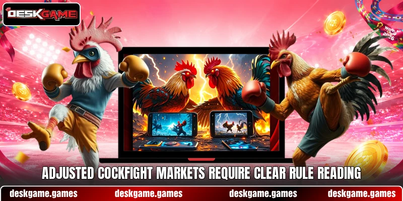 Adjusted cockfight markets require clear rule reading Adjusted cockfight markets require clear rule reading