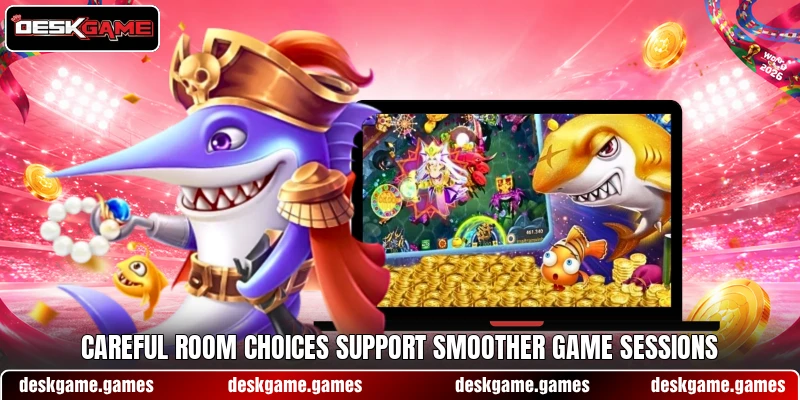 Careful room choices support smoother game sessions