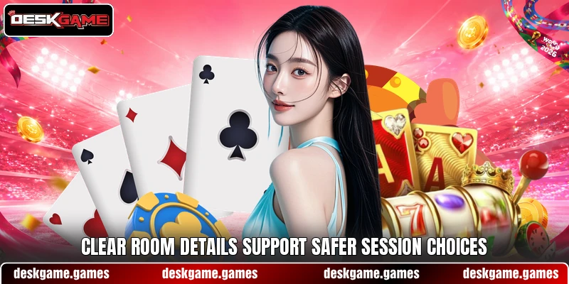 Clear room details support safer session choices