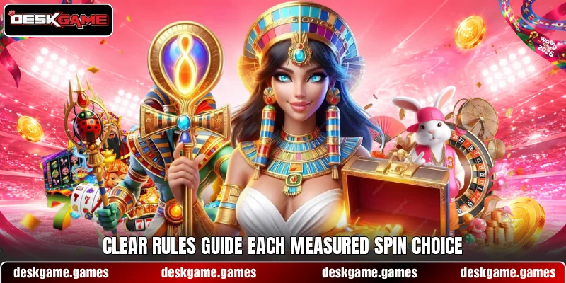 Clear rules guide each measured spin choice Clear rules guide each measured spin choice