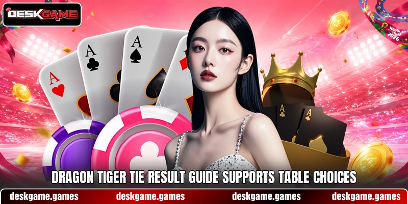 Dragon tiger tie result guide supports table choices