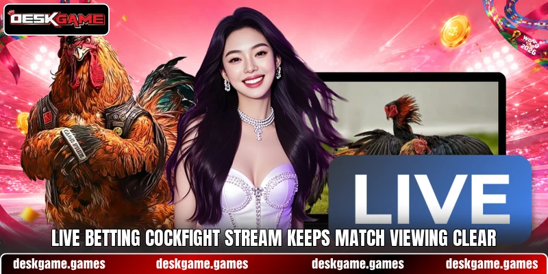 Live betting cockfight stream keeps match viewing clear