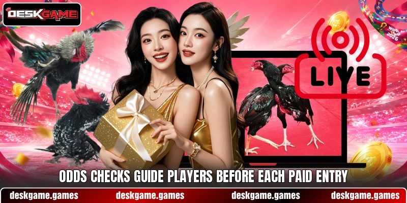 Odds checks guide players before each paid entry
