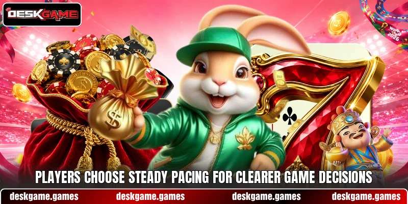 Players choose steady pacing for clearer game decisions Players choose steady pacing for clearer game decisions