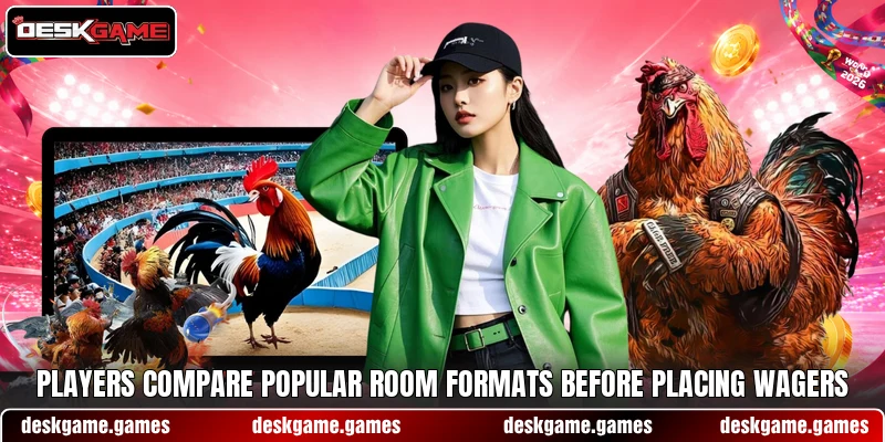 Players compare popular room formats before placing wagers