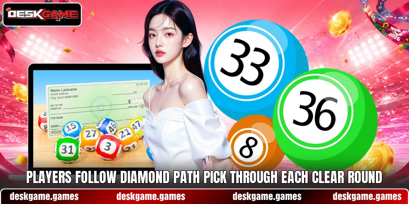 Players follow Diamond Path Pick through each clear round