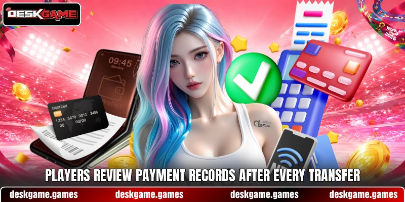 Players review payment records after every transfer