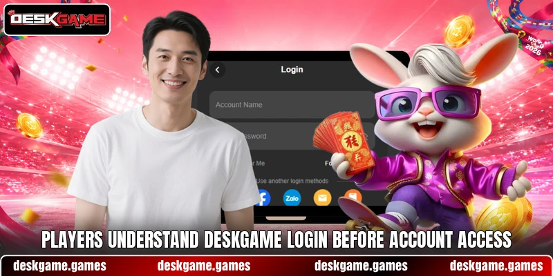 Players understand DESKGAME login before account access