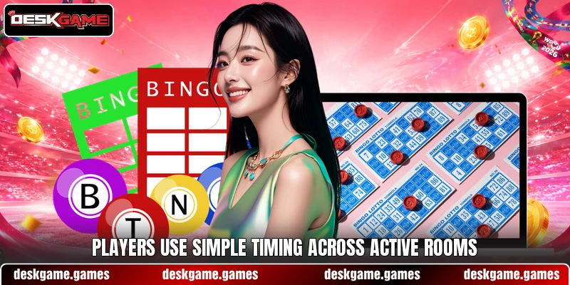 Players use simple timing across active rooms