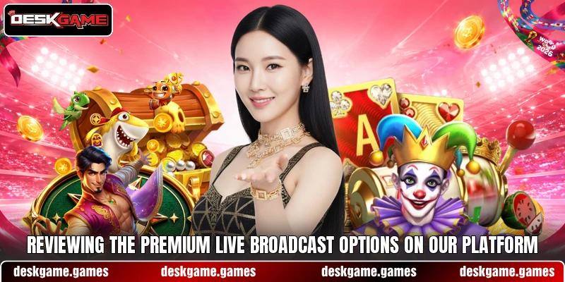 Reviewing the premium live broadcast options on our platform