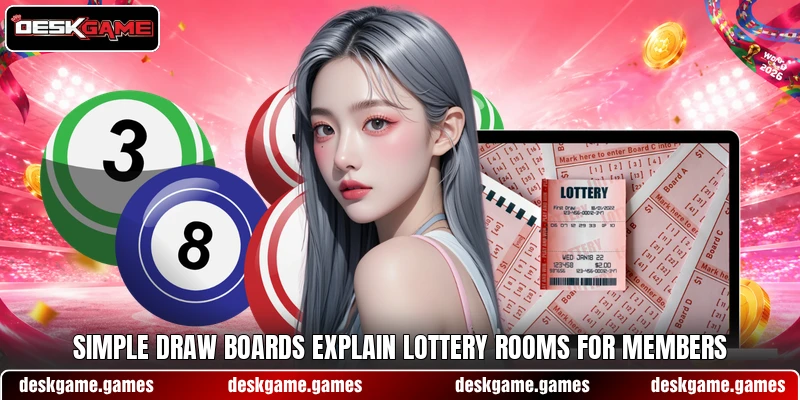Simple draw boards explain lottery rooms for members