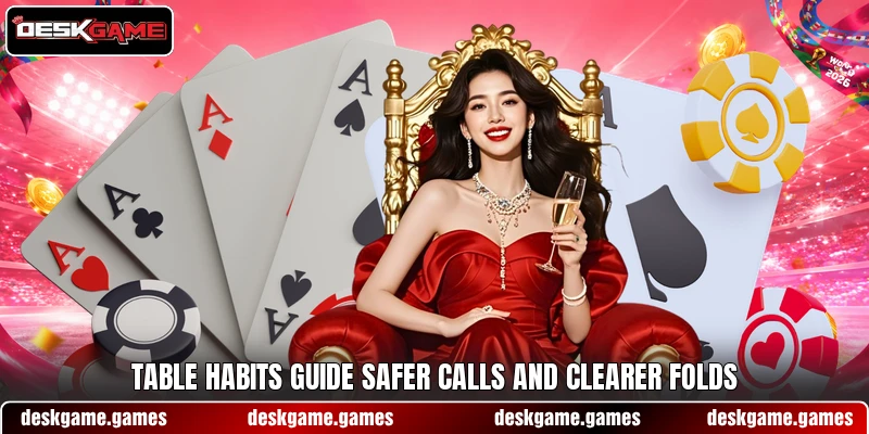 Table habits guide safer calls and clearer folds Table habits guide safer calls and clearer folds